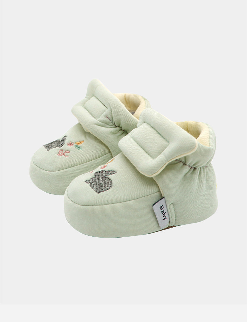 Men's And Women's Baby Plus Velvet Thickened Warmth-proof Front Shoes