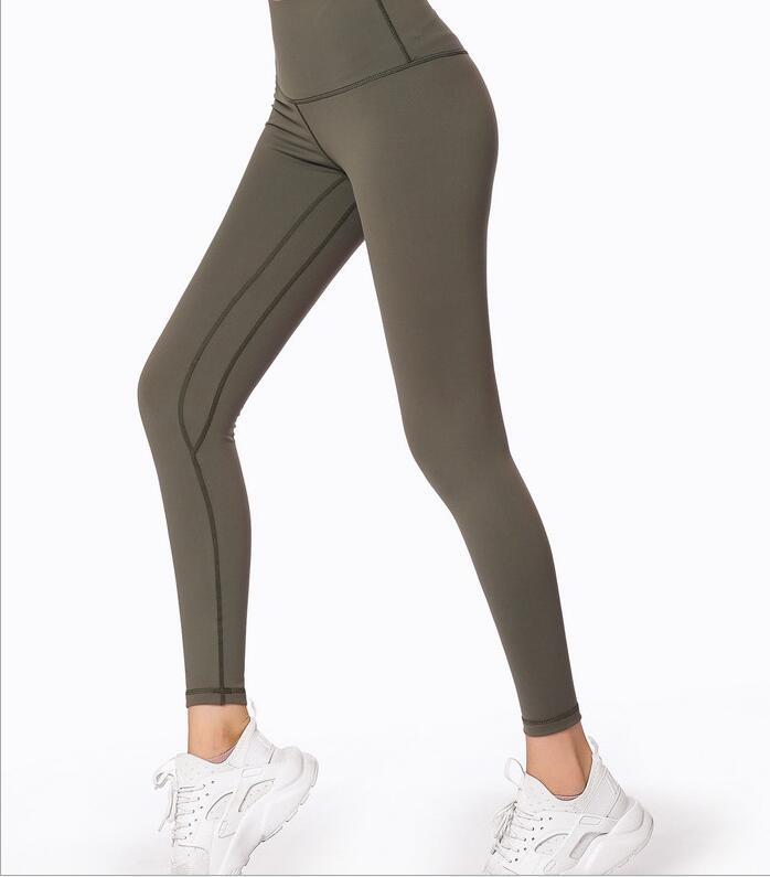 High waist tights sports pants women's running fitness pants quick-drying nine pants high elastic yoga pants