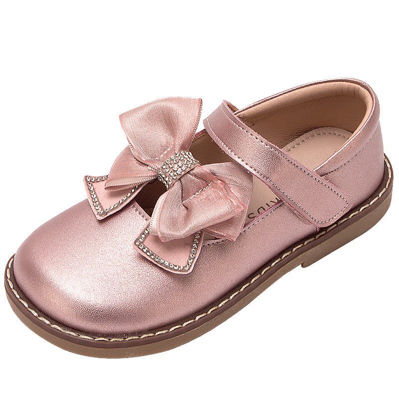 Spring And Autumn New Girls Shoes Princess Leather Shoes Leather Soft Sole British Style