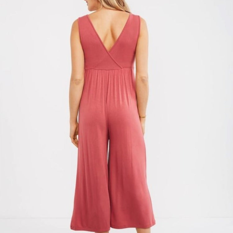 Hot Sale Fashion Casual Maternity One-piece Wide Leg Pants Cropped