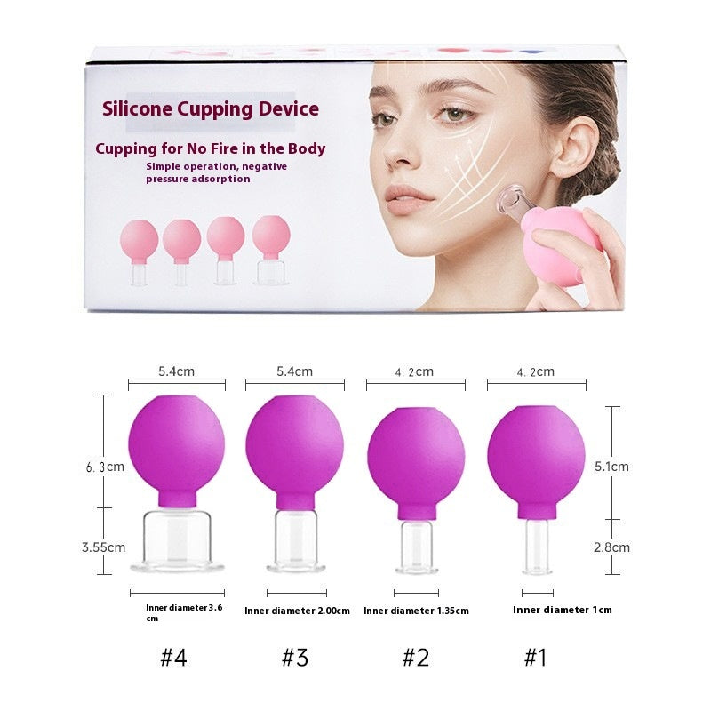 Kit with this 4-piece Facial Cupping Set (4 piece )