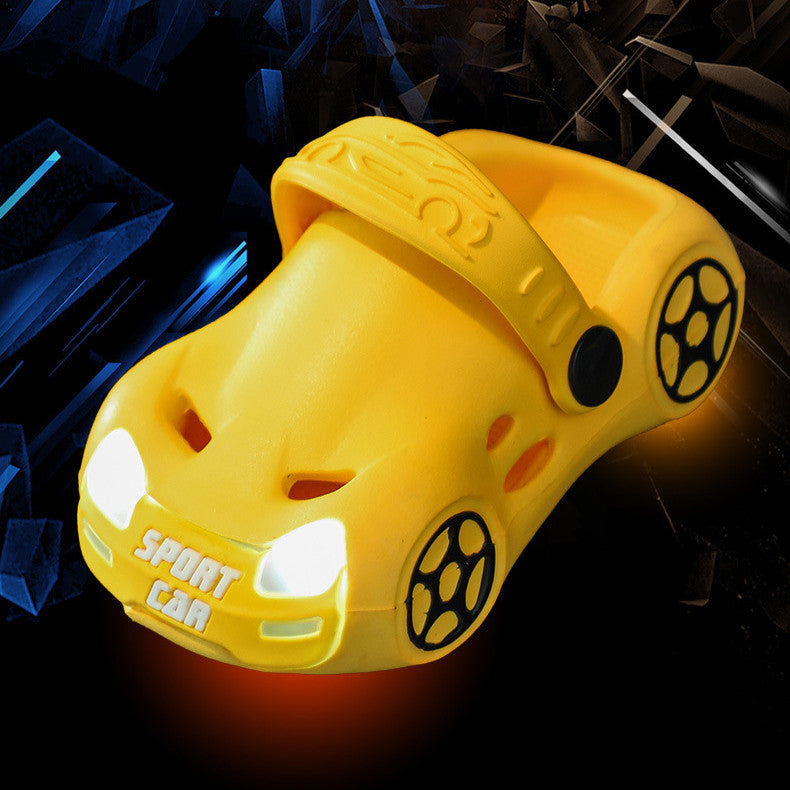 🚗 Light-Up Car Clogs for Kids