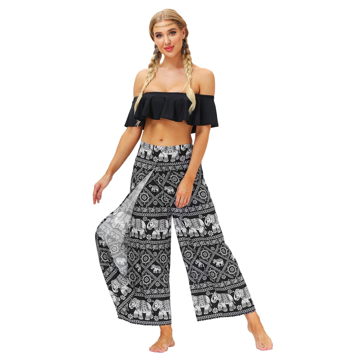 Yoga Pants Women's High Waist Wide Leg Pants