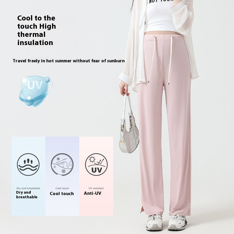 Postpartum Wearable Maternity Wide Leg Pants Fashion Loose High Waist