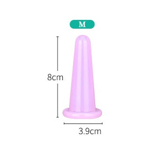 Four-piece Silicone Cupping Set Easy-to-carry Moisture Absorber
