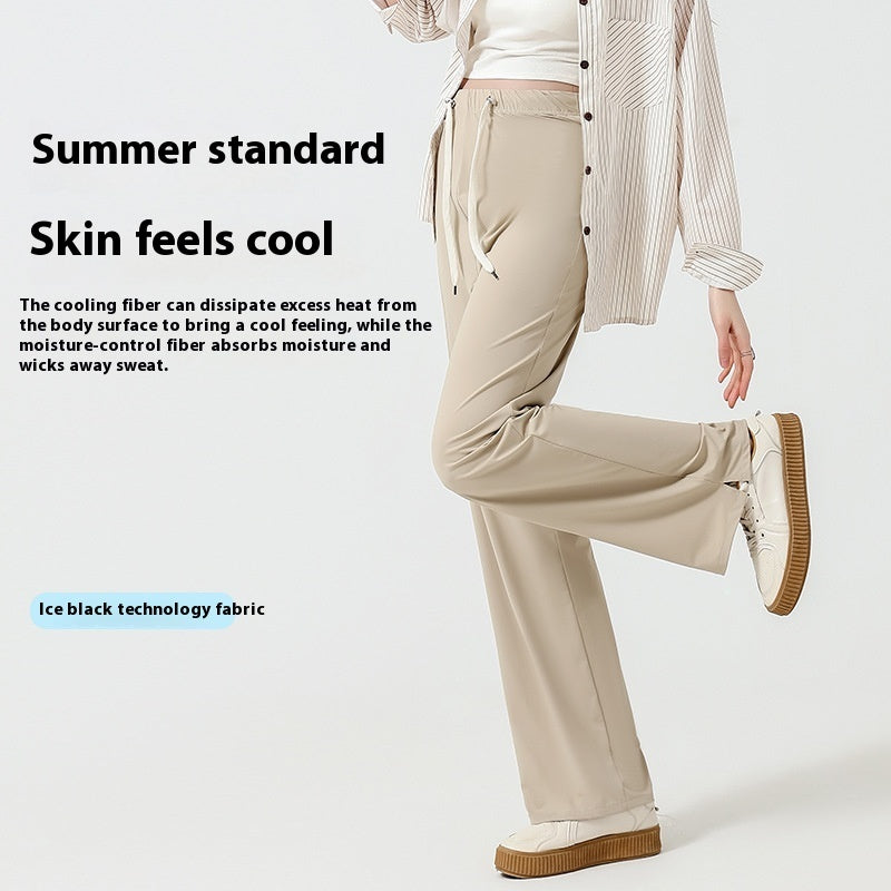 Postpartum Wearable Maternity Wide Leg Pants Fashion Loose High Waist