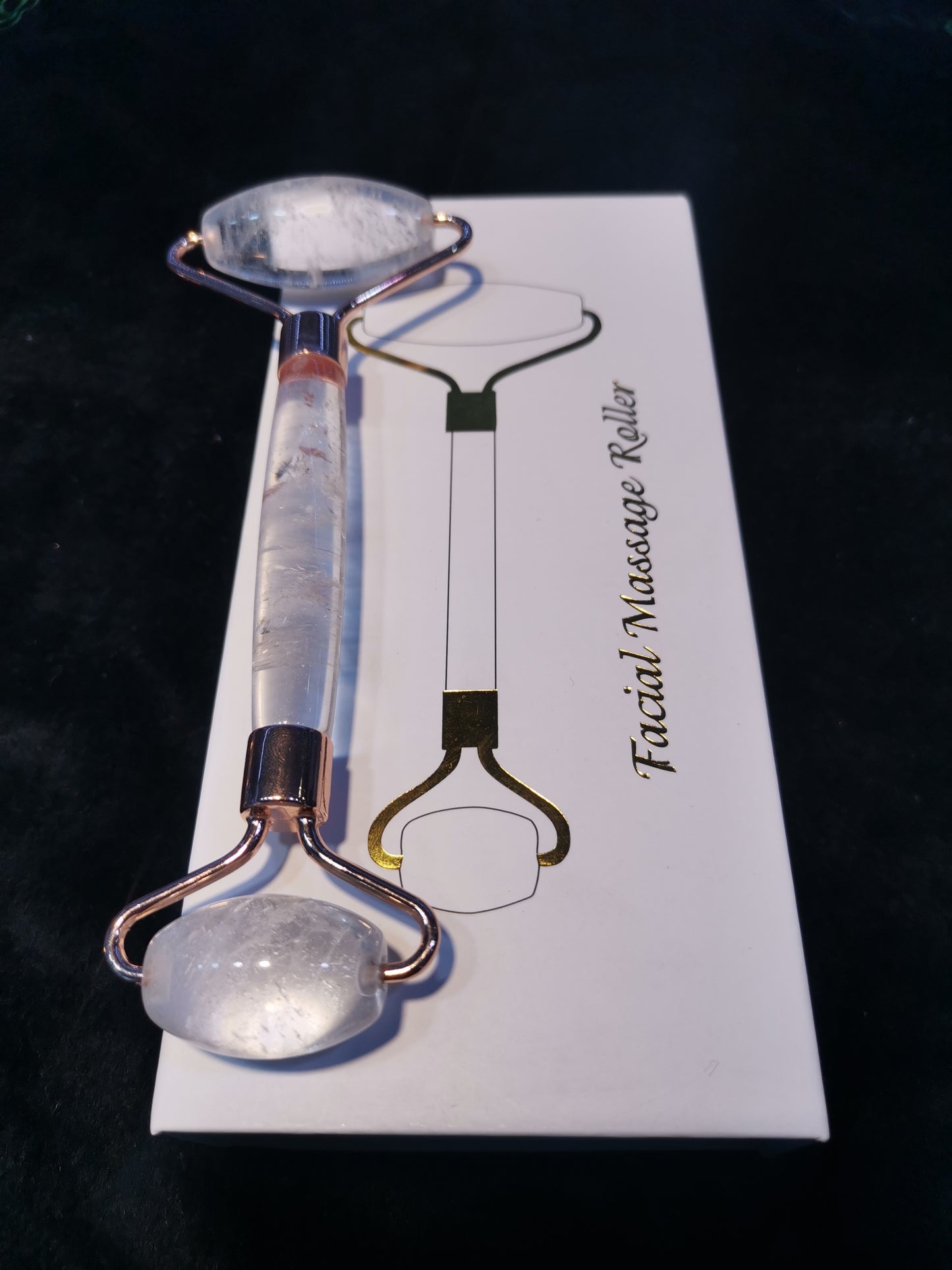 Natural Crystal Jade Face Roller – Cooling Massage Tool for Radiant Skin