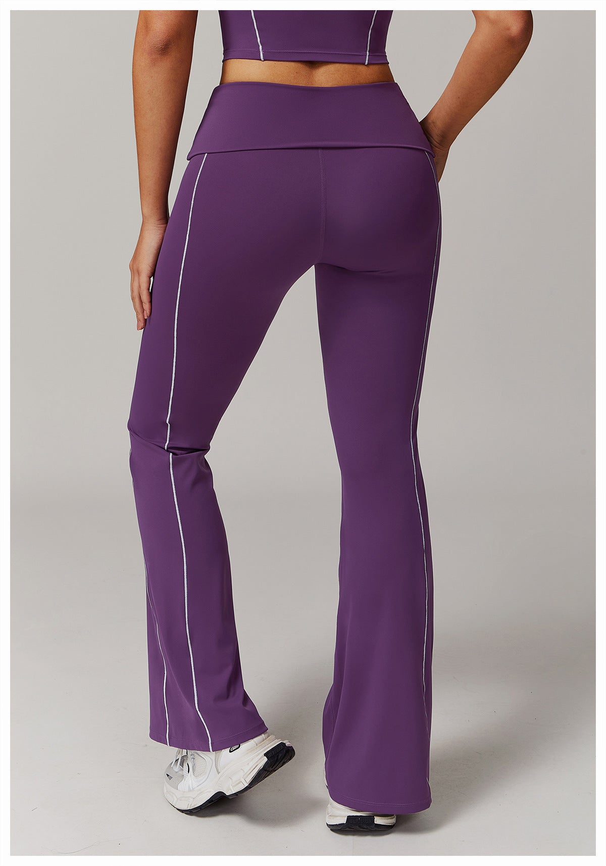 High Waist Nude Feel Yoga Pants Sports Fitness Wide-leg Casual Pants