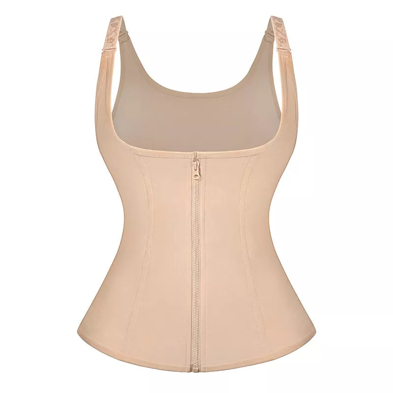 🔥Zipper Slimming Shapewear – Tummy Control Waist Trainer Bodysuit