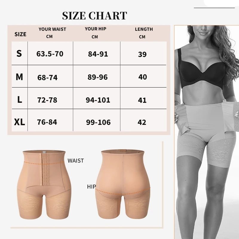 High Waisted Body Shaper Shorts