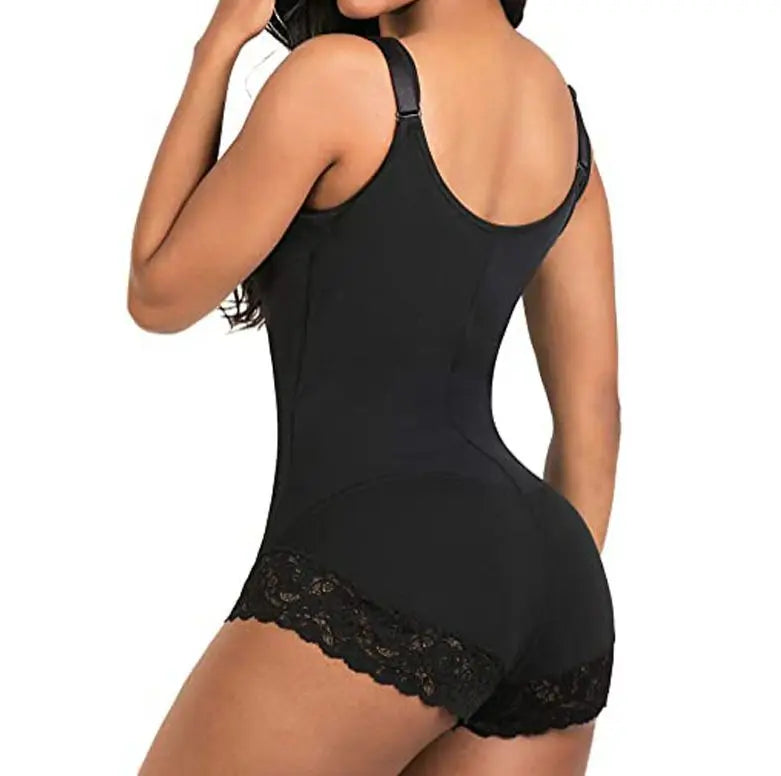 Shapewear Tummy Control Fajas Colombianas Body Shaper Zipper Open Bust Bodysuit