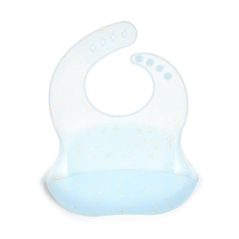 Colorful Particles Silicone Baby Bib Waterproof