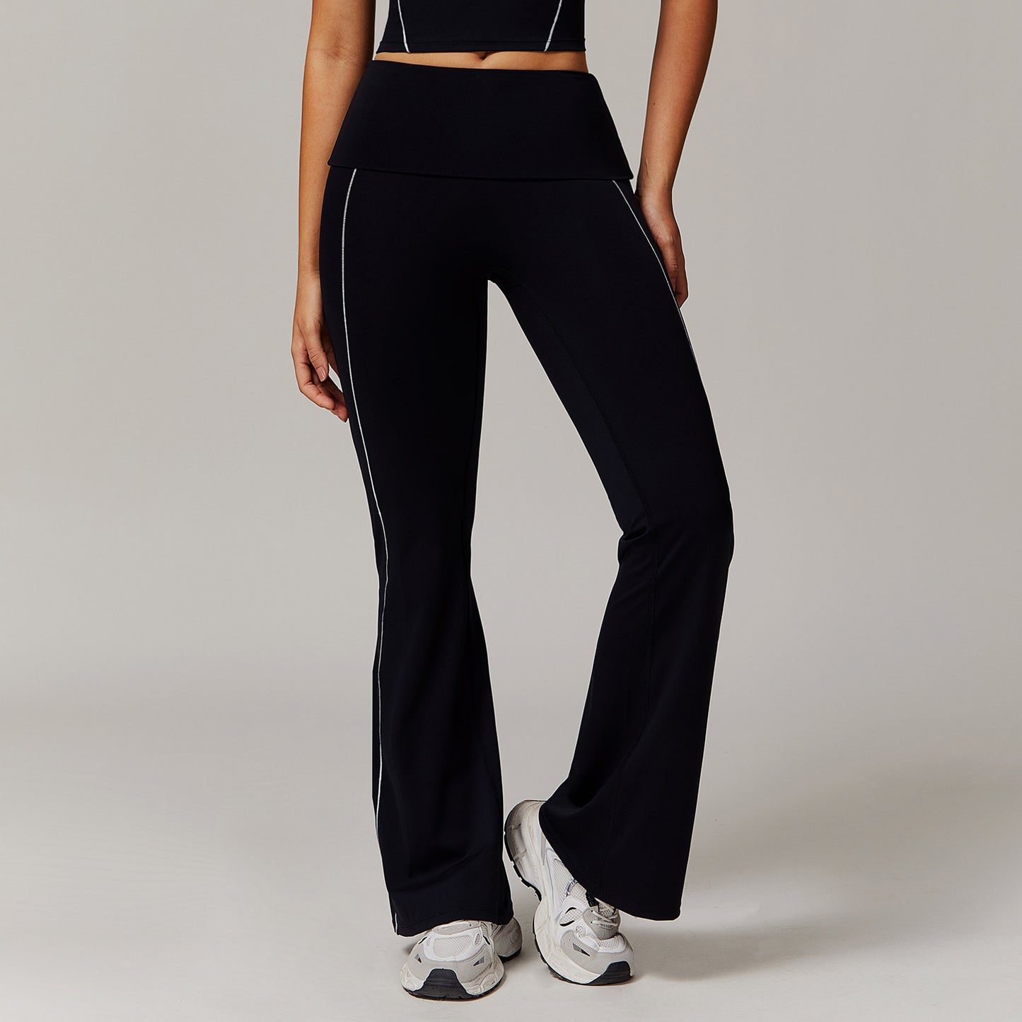 High Waist Nude Feel Yoga Pants Sports Fitness Wide-leg Casual Pants