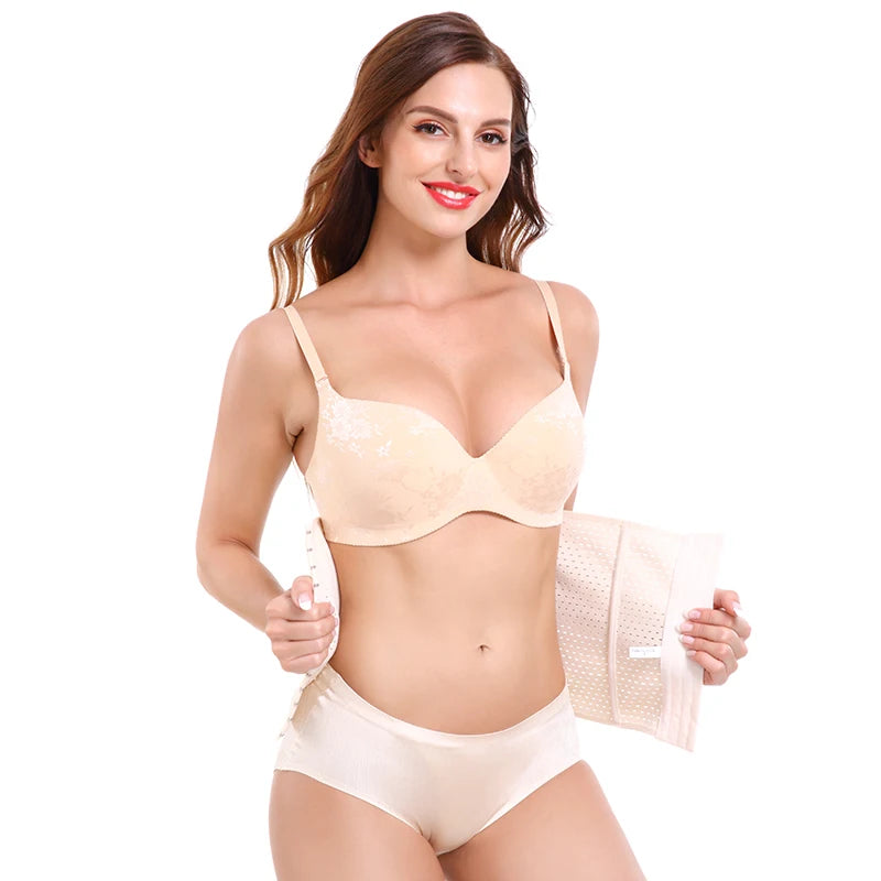 Steel Boned Waist Trainer Belt – Firm Control Corset for Postpartum & Everyday Shaping