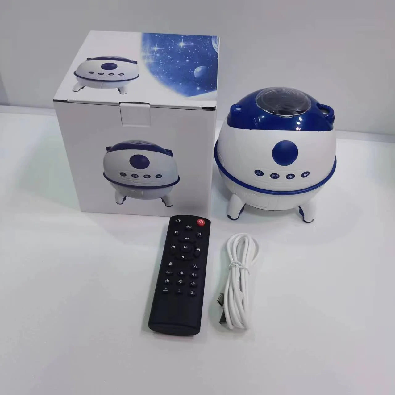 Galaxy vortex space capsule moon lamp Bluetooth music atmosphere