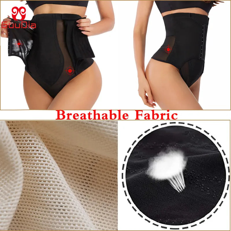 High Waist Tummy Control Thong – Butt Lifter Seamless Shapewear