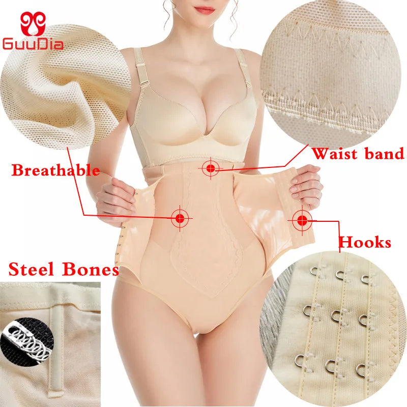 High Waist Tummy Control Thong – Butt Lifter Seamless Shapewear