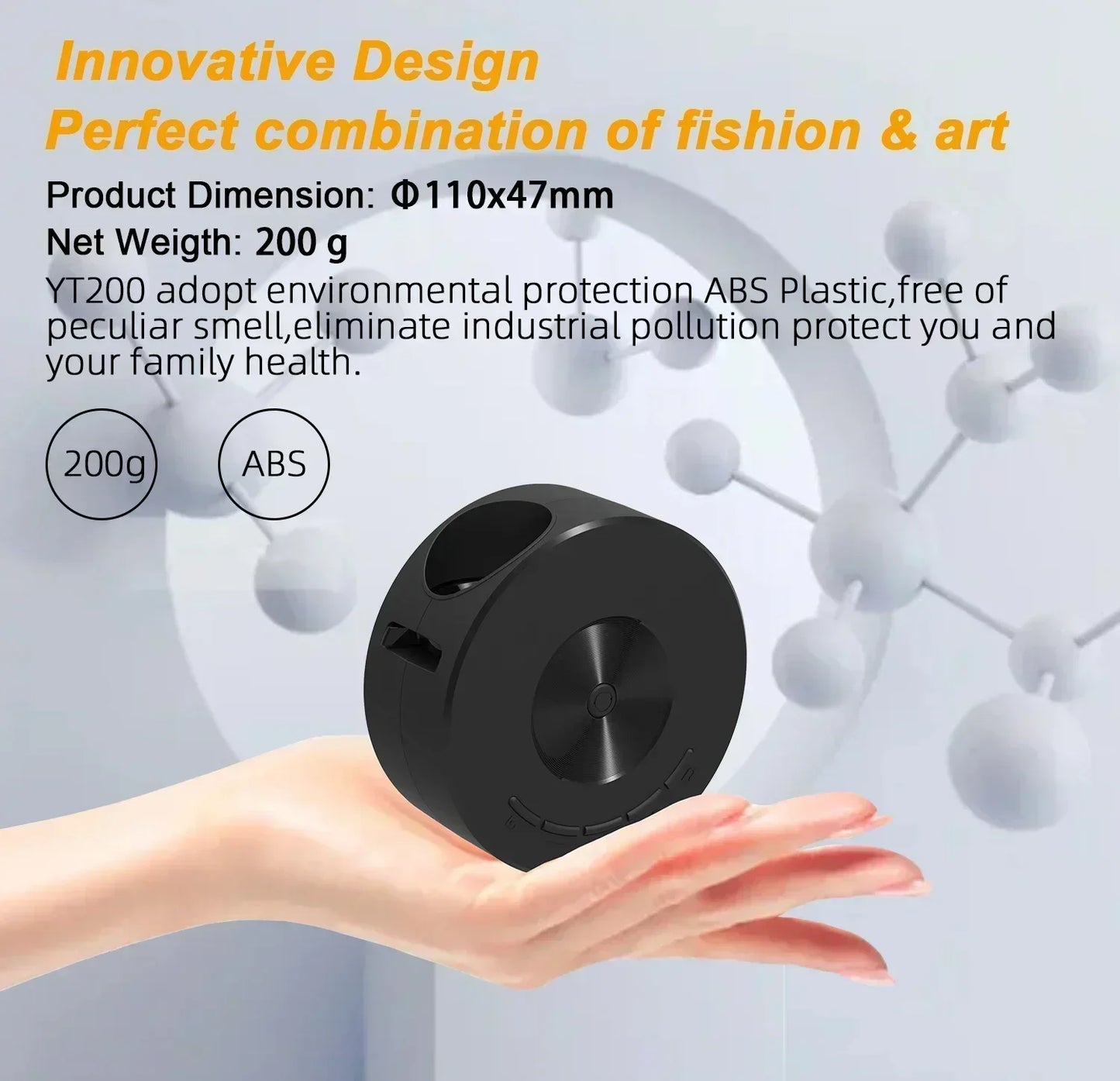 YT200 Portable Mini LED Smart Multimedia Projection Device LCD Display