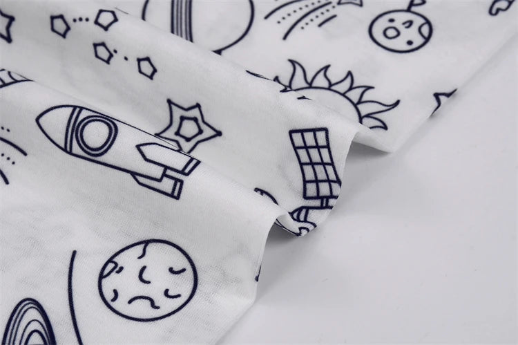 DIY Colour-In Christmas Pyjama Set – Kids Two-Piece (Without Painting Pens)