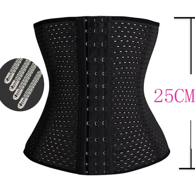 Steel Boned Waist Trainer Belt – Firm Control Corset for Postpartum & Everyday Shaping