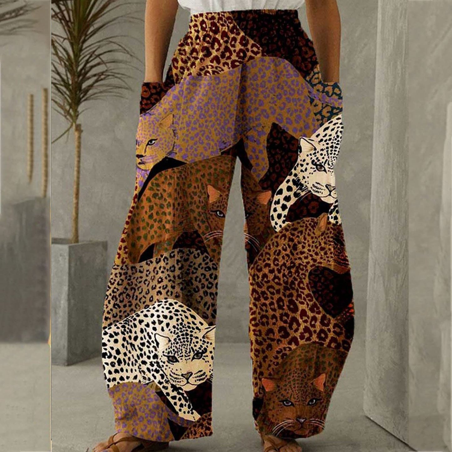 Women's Loose Casual Straight-leg Wide-leg Pants