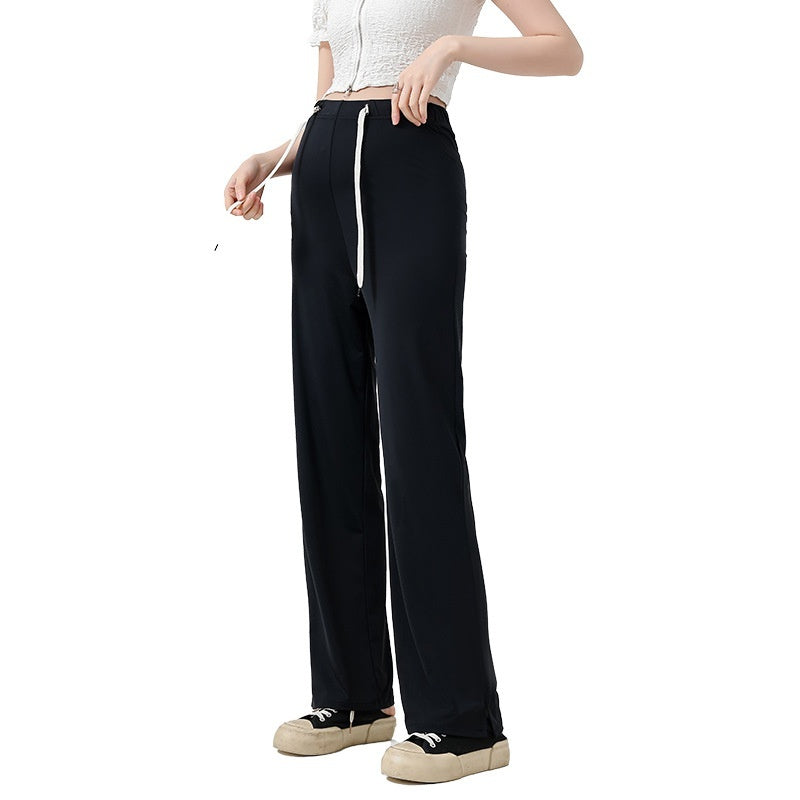 Postpartum Wearable Maternity Wide Leg Pants Fashion Loose High Waist