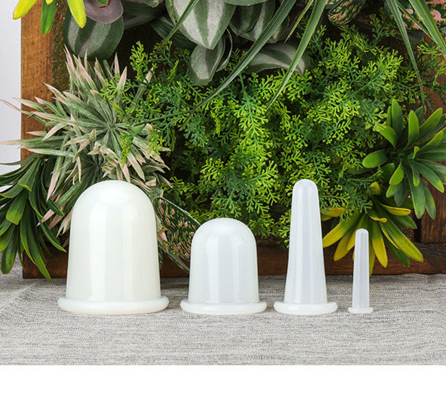 Four-piece Silicone Cupping Set Easy-to-carry Moisture Absorber