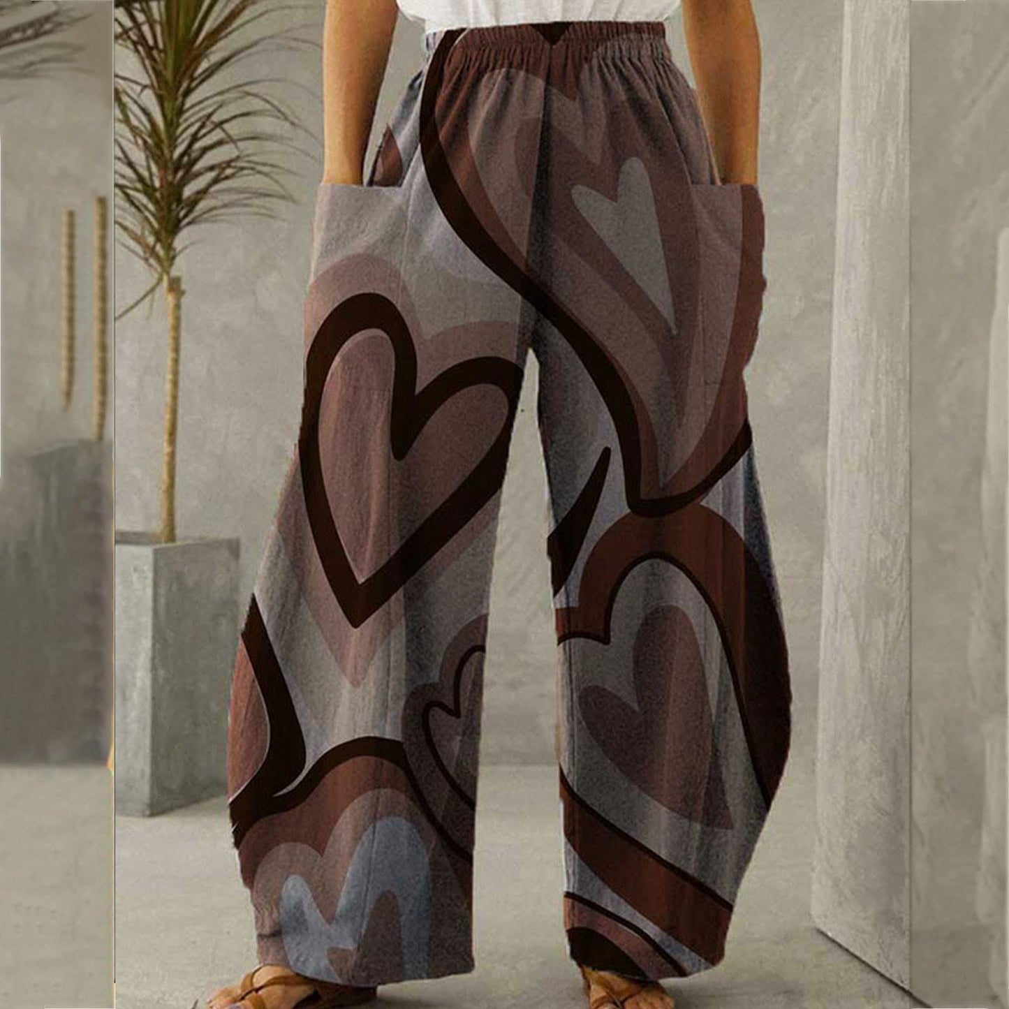 Women's Loose Casual Straight-leg Wide-leg Pants