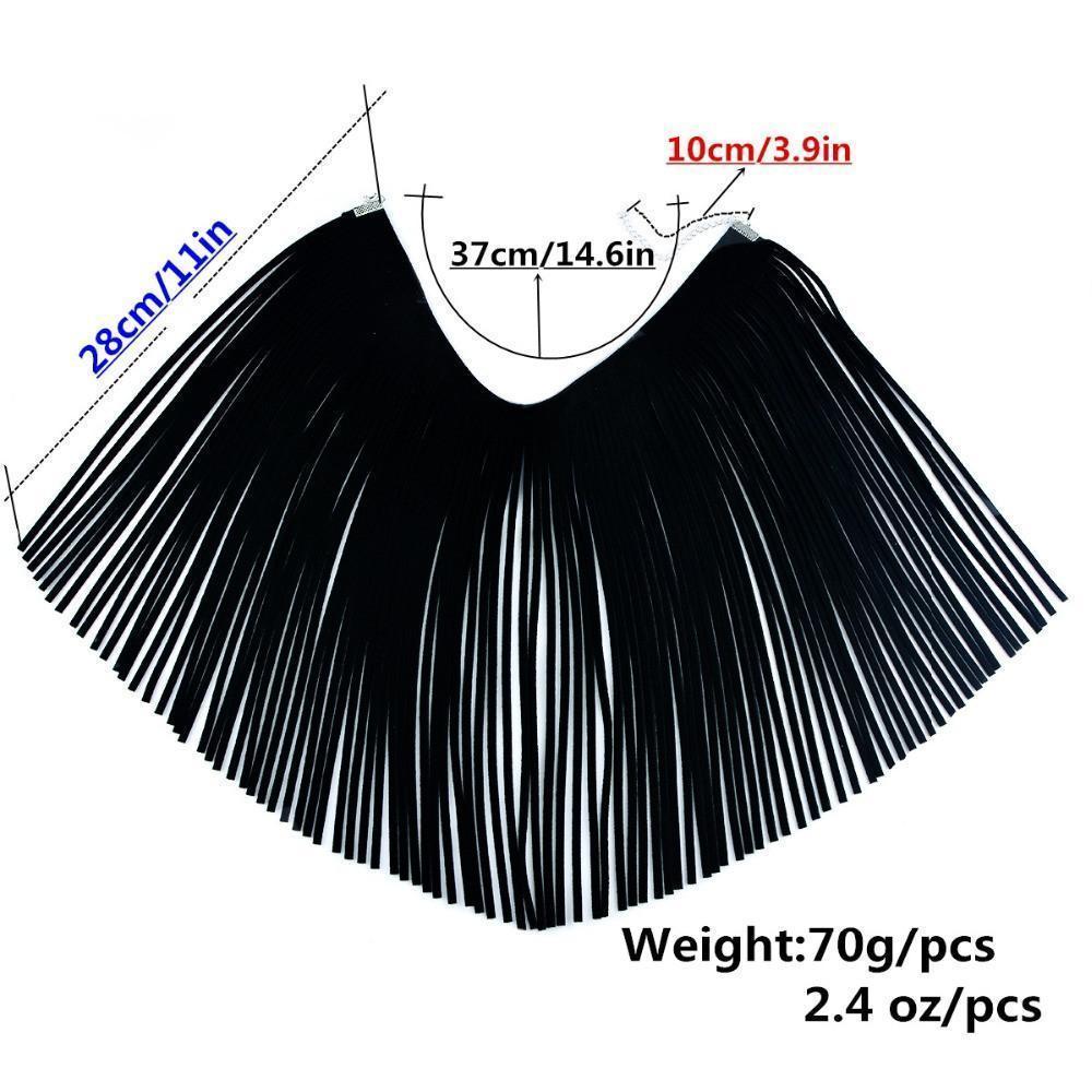 Cope Collar Fringe Choker – Vegan Leather Statement Necklace
