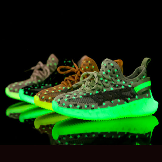 Mesh Sneakers – Fluorescent Kids Shoes (No LED)