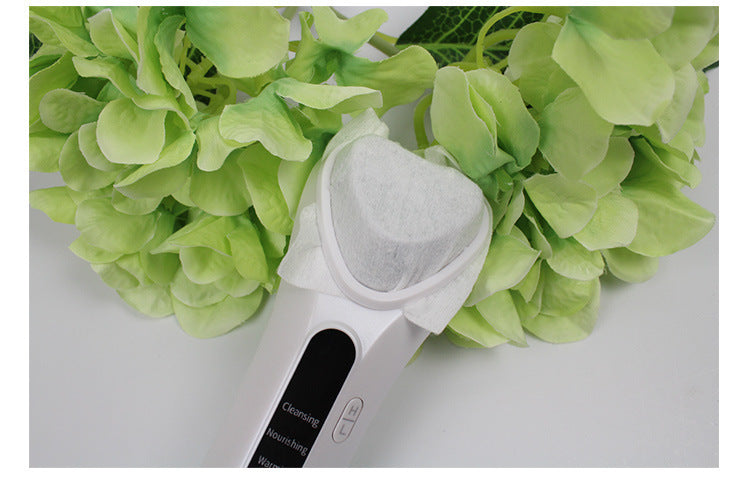USB Rechargeable Heated Facial Cleansing Brush – Deep Pore & Circulation Boosting Tool