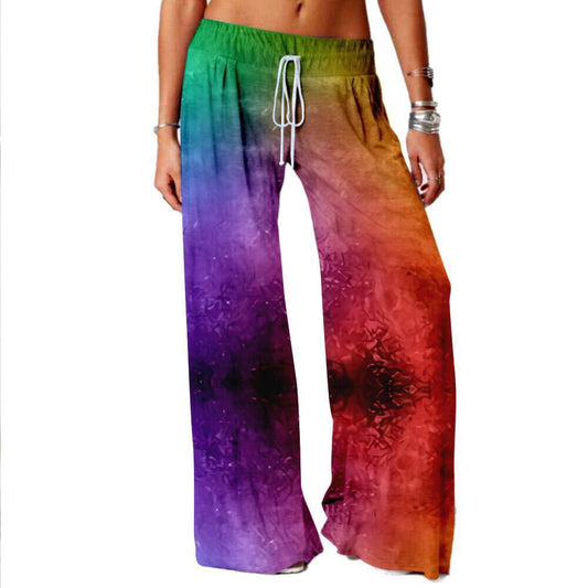Flow Wide-Leg Yoga Pants – Lightweight, Loose & Digitally Printed