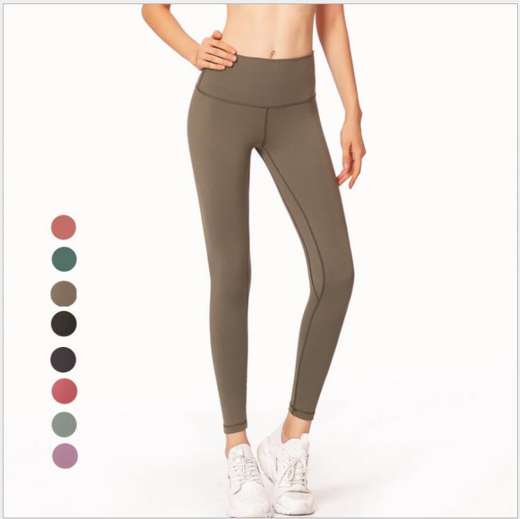 High waist tights sports pants women's running fitness pants quick-drying nine pants high elastic yoga pants
