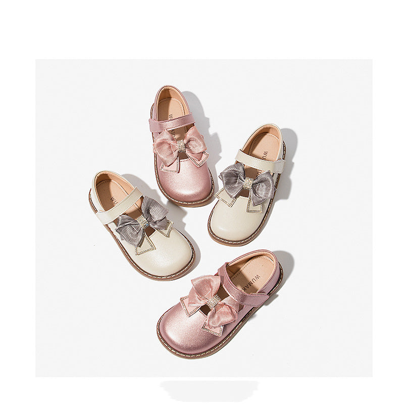 Spring And Autumn New Girls Shoes Princess Leather Shoes Leather Soft Sole British Style