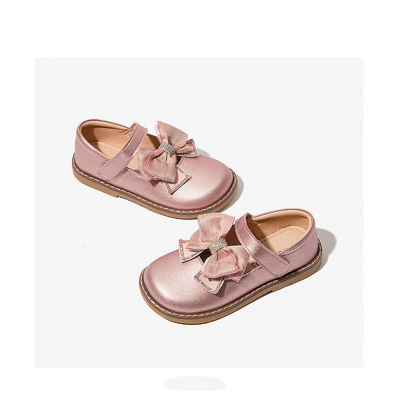 Spring And Autumn New Girls Shoes Princess Leather Shoes Leather Soft Sole British Style