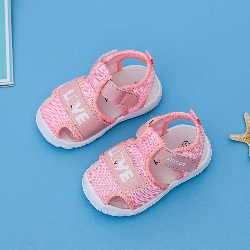 New 1-2 Years Old Baby Sandals Baby Toddler Shoes Men And Women Soft Bottom Non-Slip Breathable Children'S Shoes