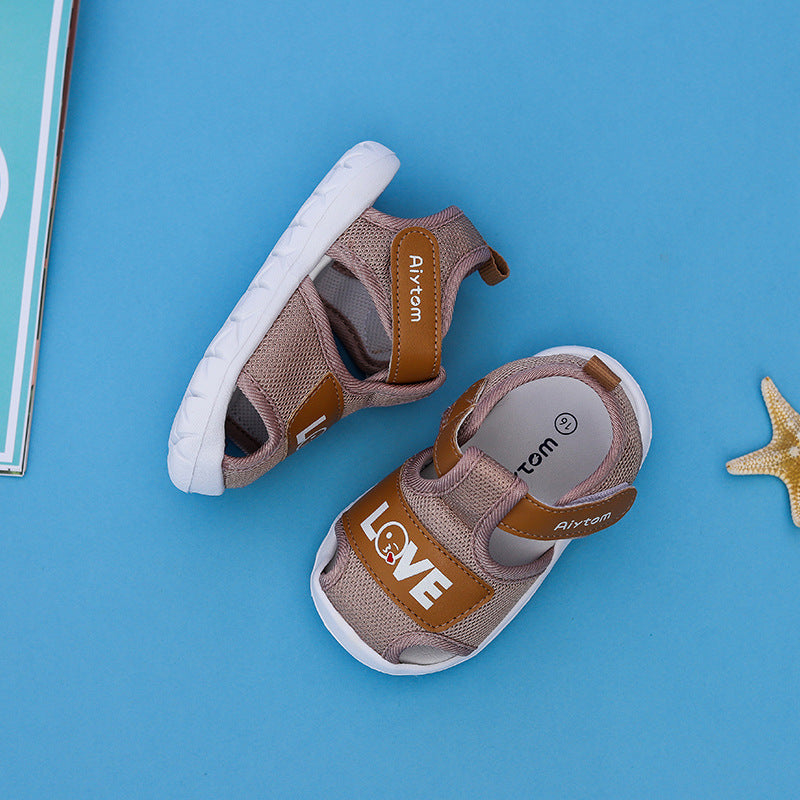 New 1-2 Years Old Baby Sandals Baby Toddler Shoes Men And Women Soft Bottom Non-Slip Breathable Children'S Shoes