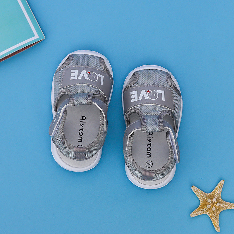 New 1-2 Years Old Baby Sandals Baby Toddler Shoes Men And Women Soft Bottom Non-Slip Breathable Children'S Shoes