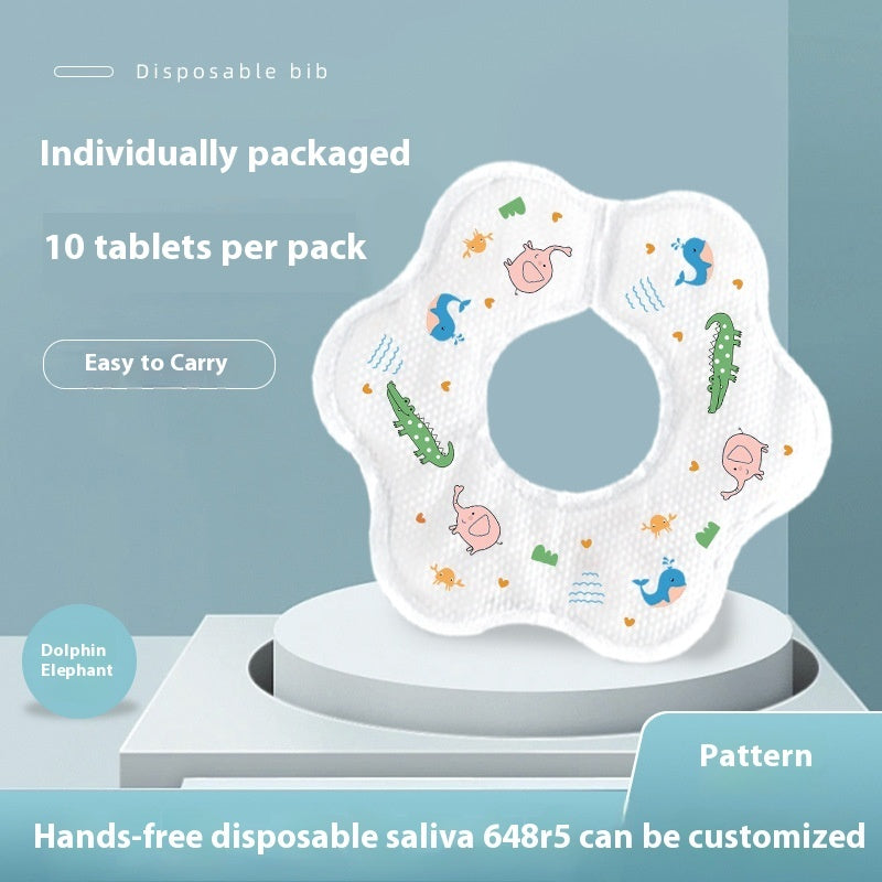 Disposable Saliva Towel Baby Eating Bib