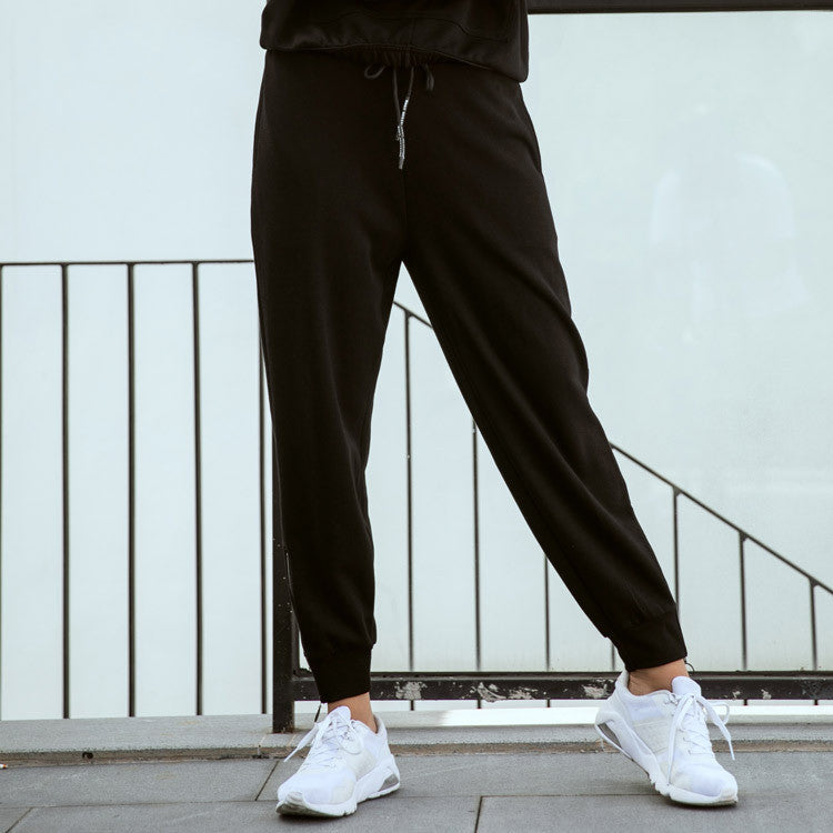Cropped sports and leisure, casual, harem pants