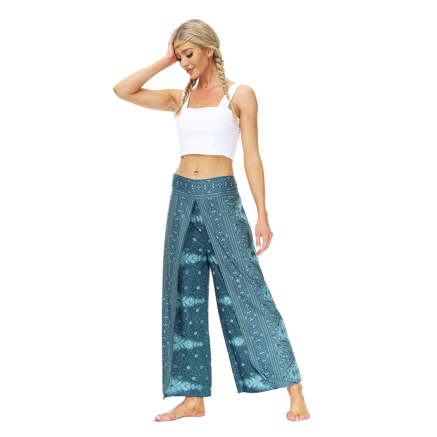 Yoga Pants Women's High Waist Wide Leg Pants