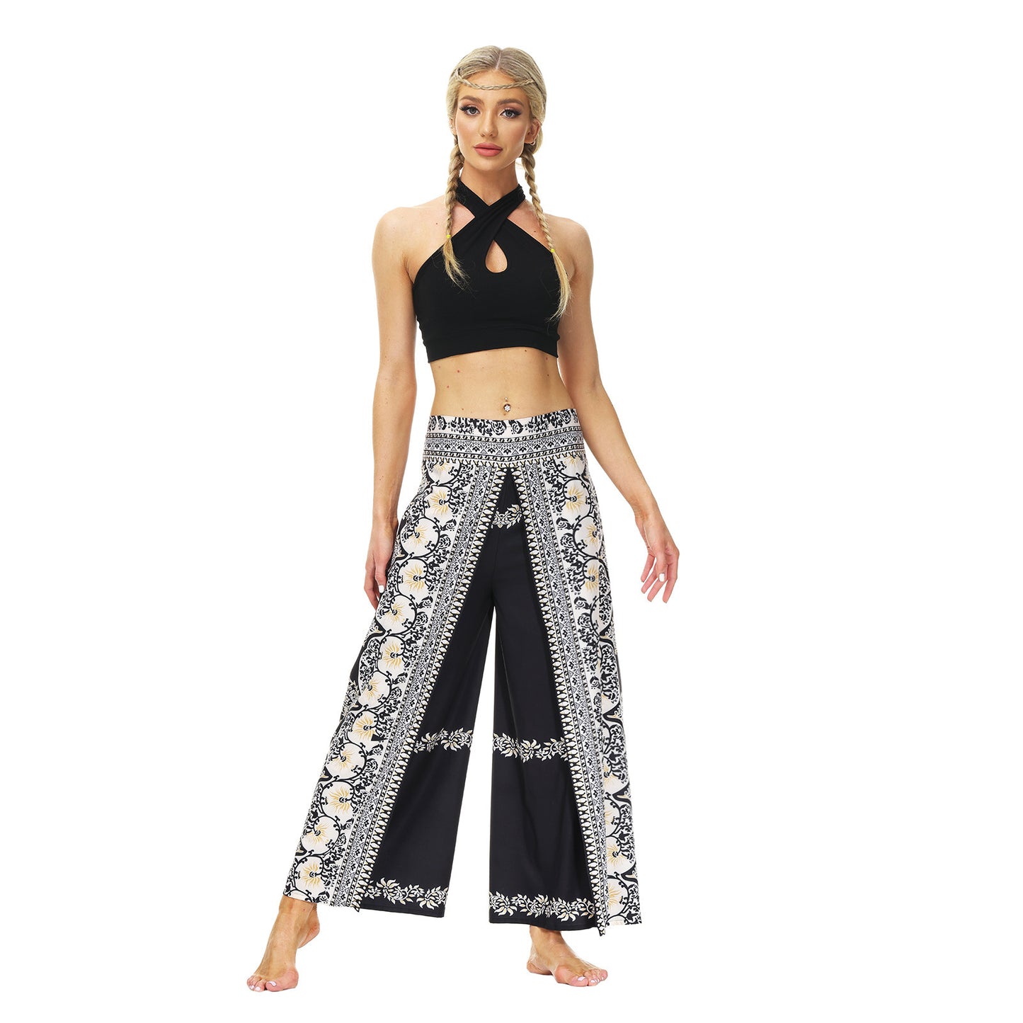 Yoga Pants Women's High Waist Wide Leg Pants