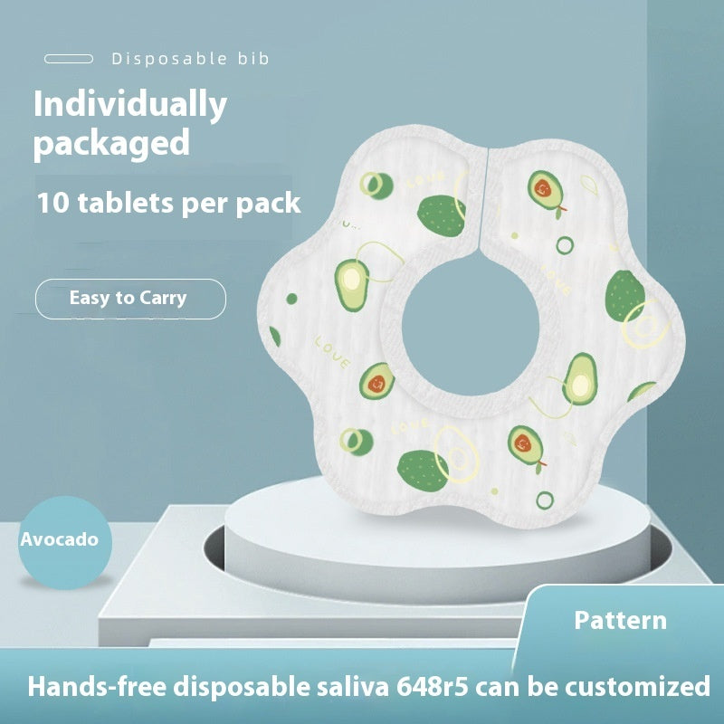 Disposable Saliva Towel Baby Eating Bib