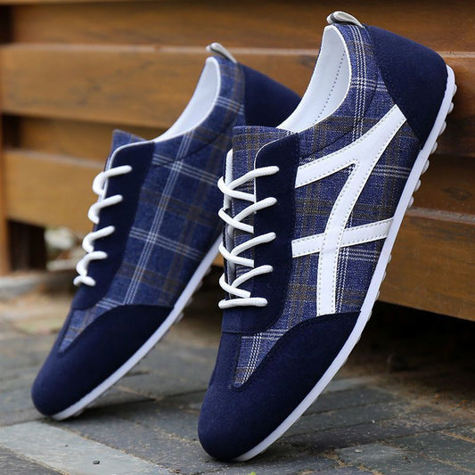 Men’s Breathable Canvas Sneakers – Lightweight Sailing Style