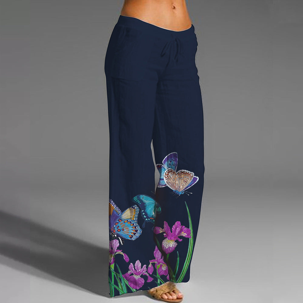 Flow Wide-Leg Yoga Pants – Lightweight, Loose & Digitally Printed