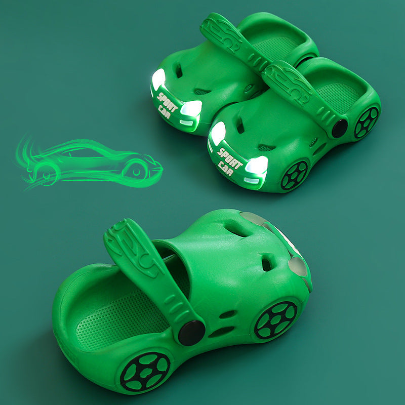 🚗 Light-Up Car Clogs for Kids