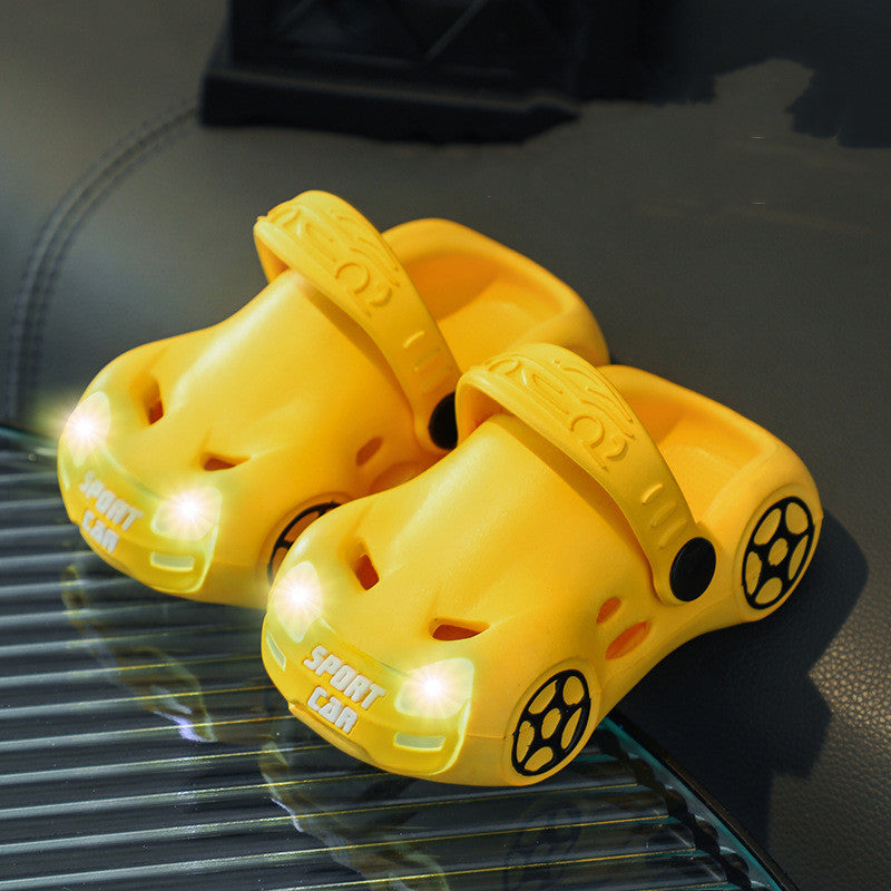 🚗 Light-Up Car Clogs for Kids