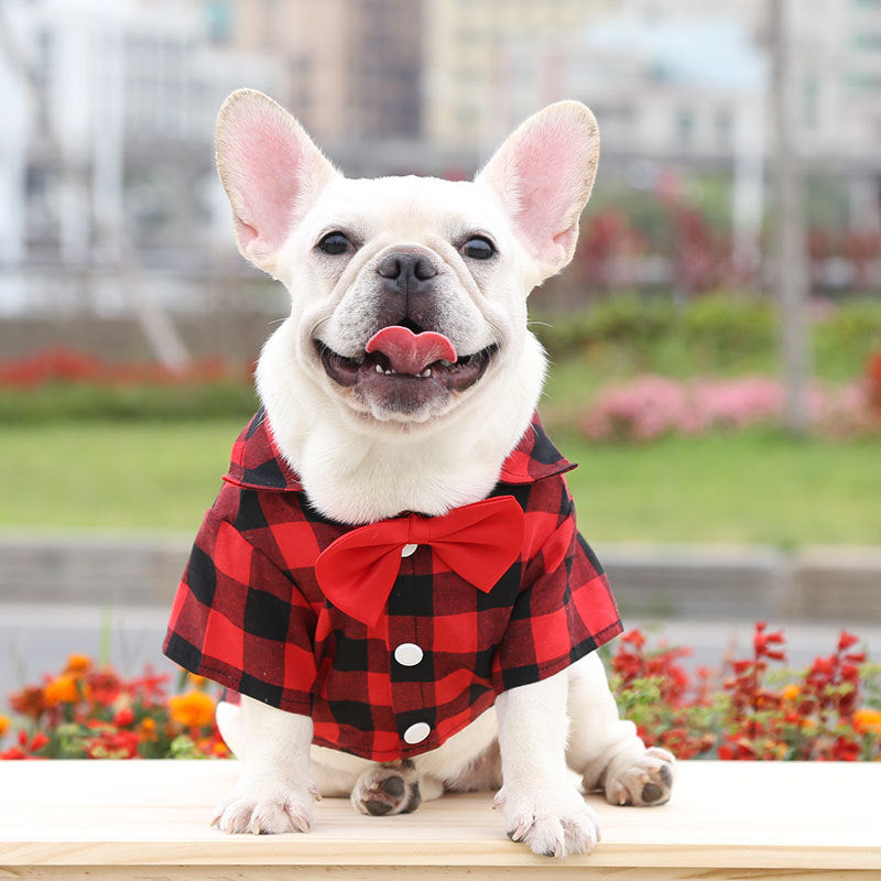 Dog Plaid Shirt – Classic Checkered Outfit for Small to Large Dogs