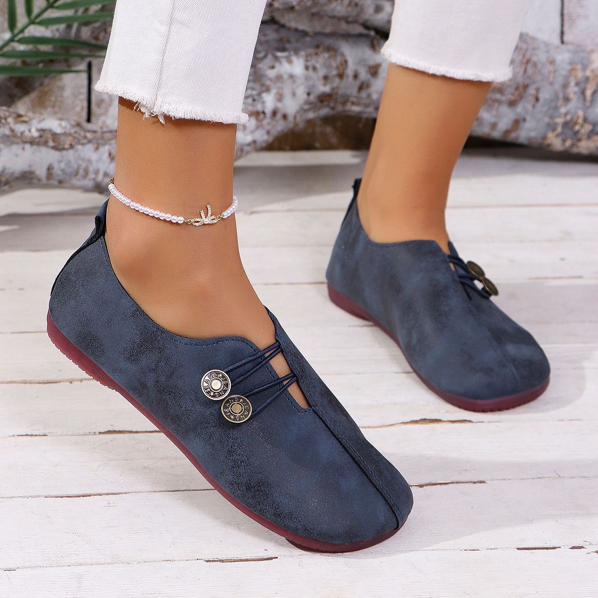 Women’s Square Toe Slip-On Sandals – Soft Flat Summer Shoes