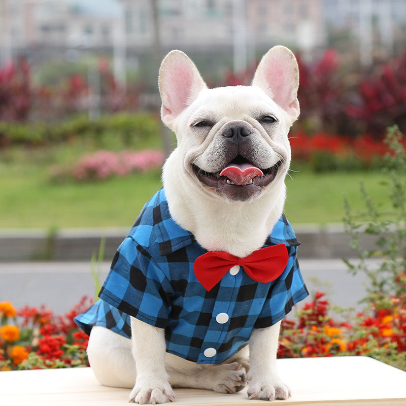 Dog Plaid Shirt – Classic Checkered Outfit for Small to Large Dogs